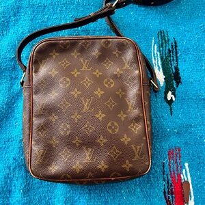 Vintage Louis Vuitton Shoulder Bag Brown Monogram Petit Marceau M40264